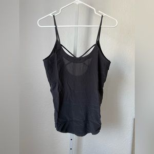 Black silk chaser brand tank